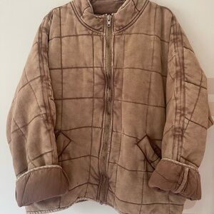 Free People Dolman Quilted Knit Jacket